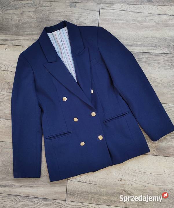 Granatowa marynarka Żakiet Vintage y2k Jacket