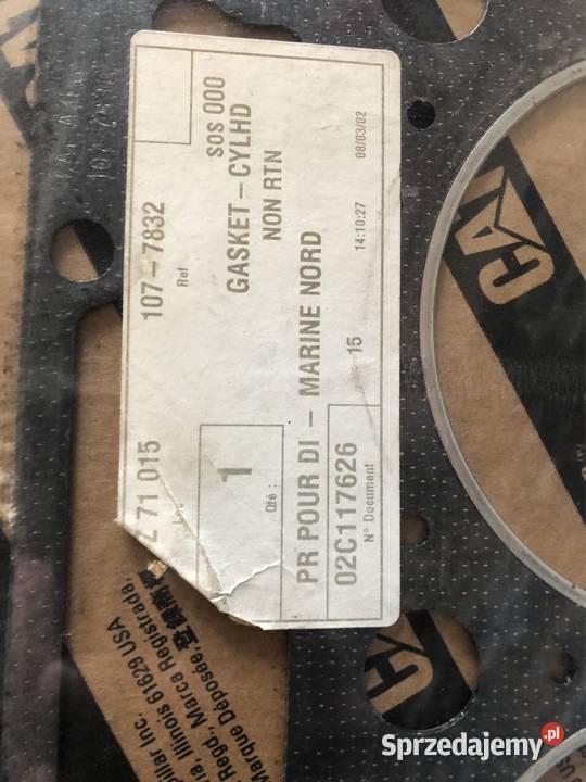 Uszczelka głowicy cylindra CAT 1077832 Piła sprzedam