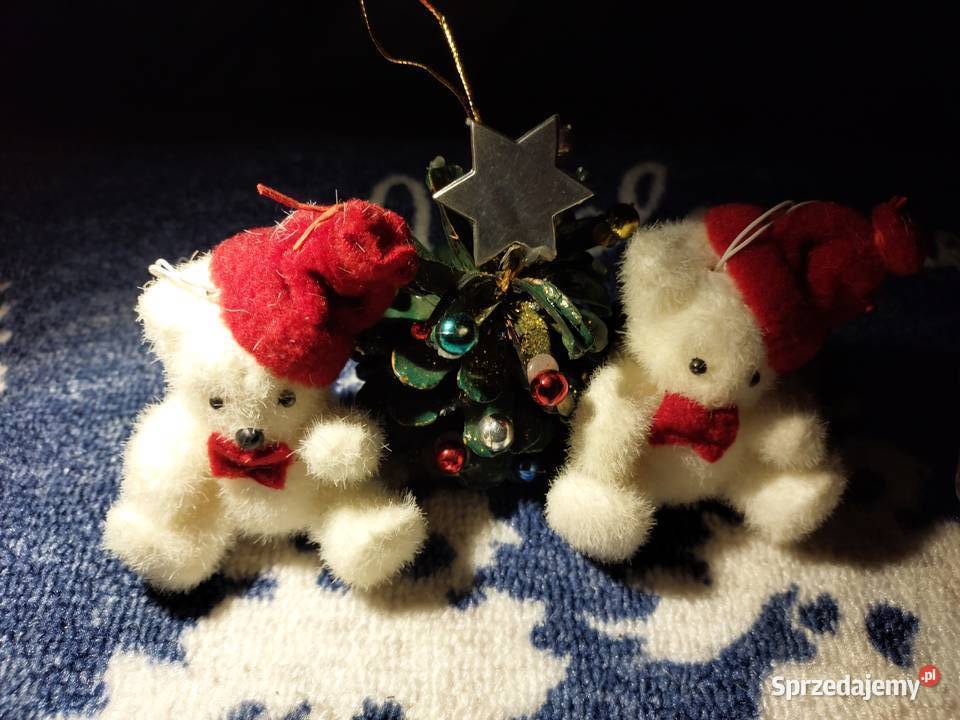 Choinka mała i 2 misie PRL dolnośląskie Wrocław