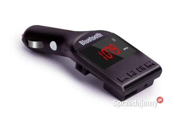 NOWY transmiter FM Bluetooth wyświetlacz LCD Zamość