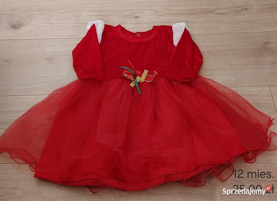 Sukienka Pani Mikołajowa rozmiar 12 mies Wadowice