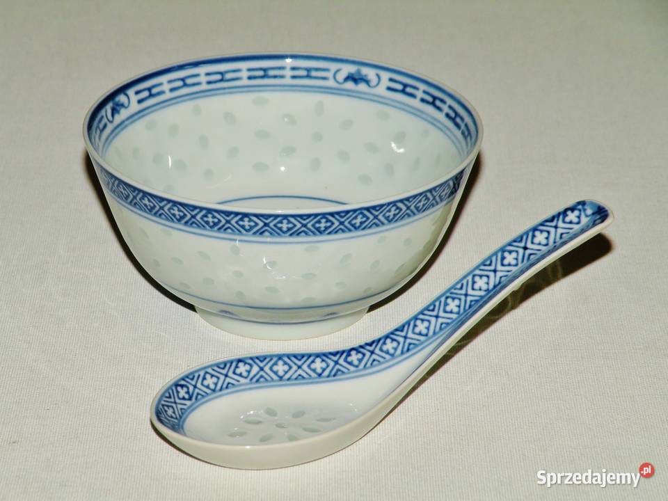 Miseczka z chochelką z porcelany chińskiej Bydgoszcz