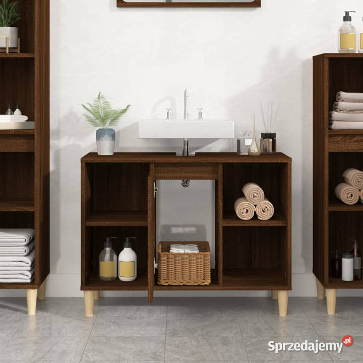 Szafka pod umywalkę brązowy dąb 80x33x60 Warszawa