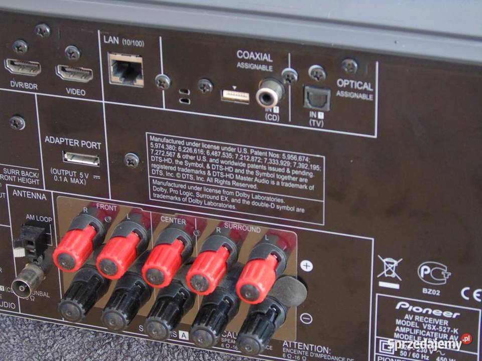 Amplituner Pioneer VSX527 RDS USB HDMi pilot Jasło