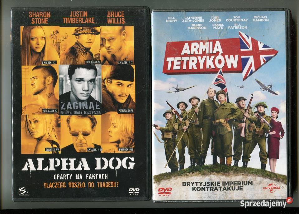 Armia tetryków Alpha Dog 2 Filmy DVD zachodniopomorskie sprzedam