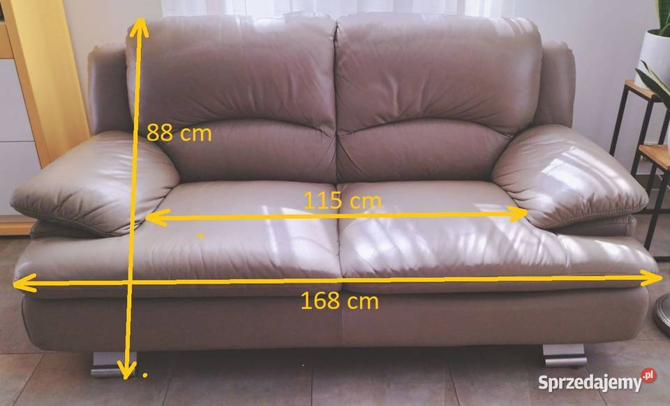 Elegancka skórzana sofa GALA 2 osobowa Warszawa