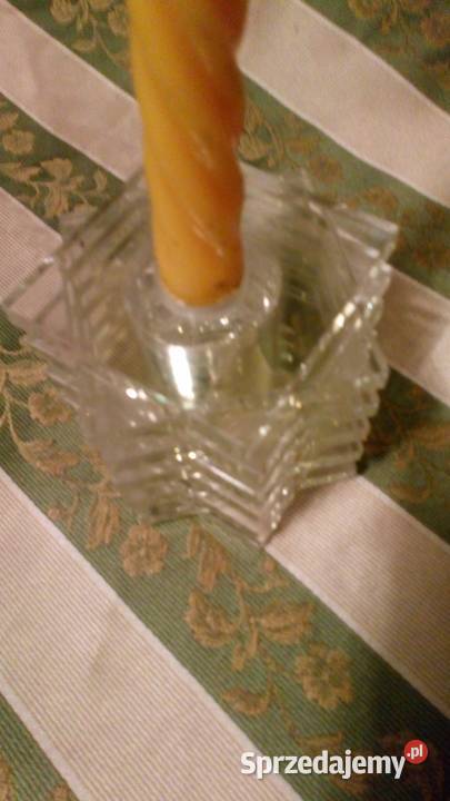 Oryginalny świecznik szklany Dekoracje i ozdoby Warszawa