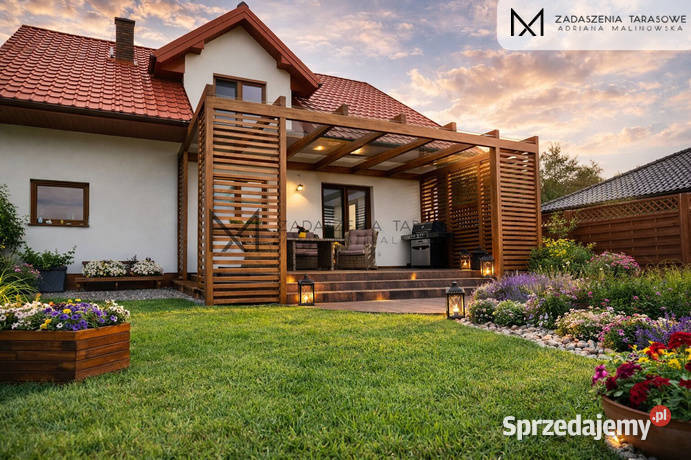 Zadaszenie na taras z drewna Producent Klasa śląskie Tychy