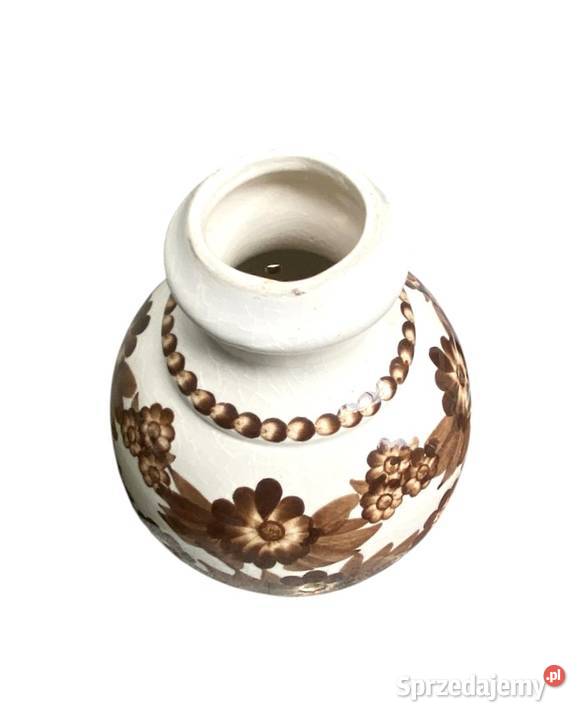 Vintage ceramiczny klosz lampy motywy kwiatowe Warszawa