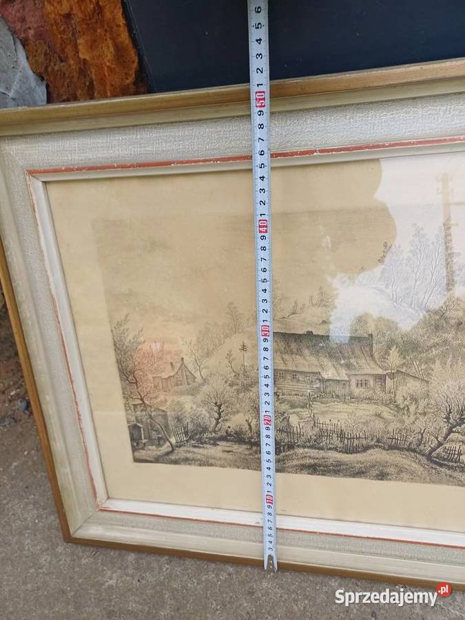 Stara 100 lat grafika sygnowana Lubań sprzedam