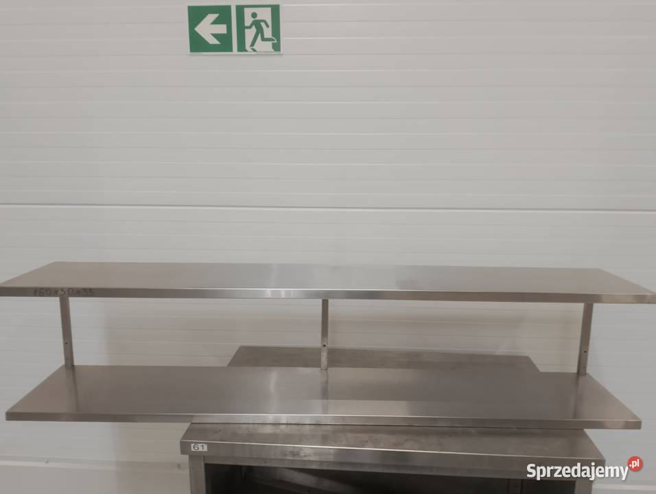 Półka nierdzewna 2poziomowa 160x30 Gastronomia Wrocław