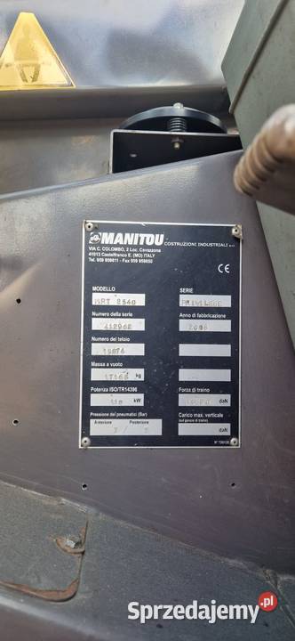 Ładowarka teleskopowa Manitou MRT2540 Będzin