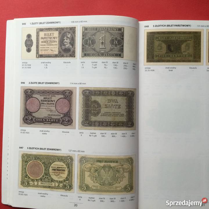 Katalog banknotów Szczecin sprzedam