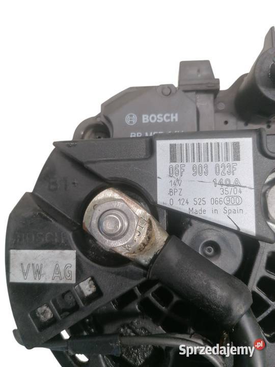ALTERNATOR AUDI A3 8P 20 TDI 0313 06F903023F Układ elektryczny silnika