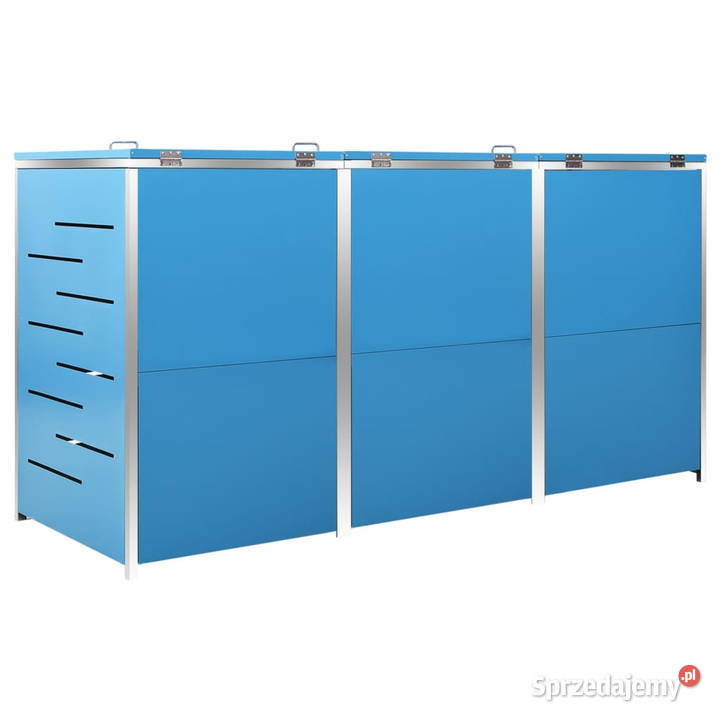 Osłona na 3 kosze na śmieci 207x775x1125 stal mazowieckie Warszawa