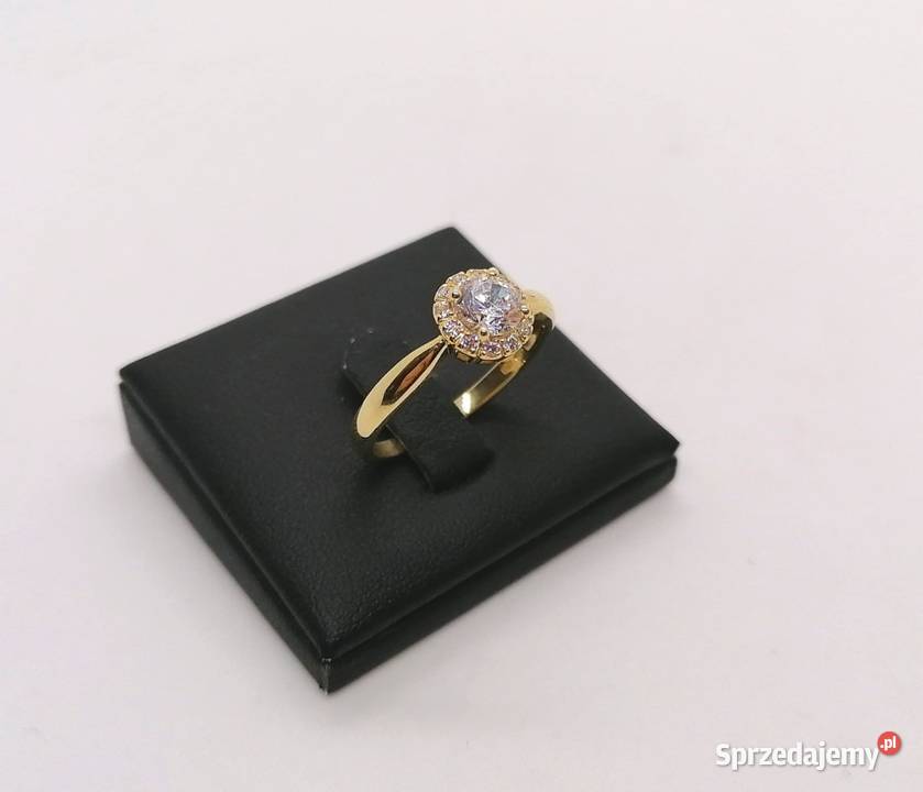 Złoty pierścionek próby 585 342g Rozmiar 24 warmińsko-mazurskie