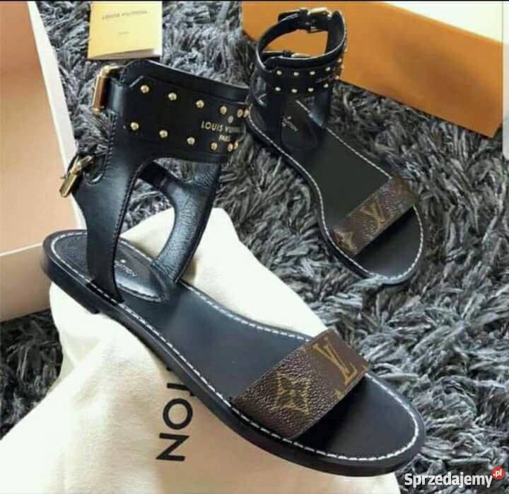 Sandały LV skorzane mazowieckie Warszawa