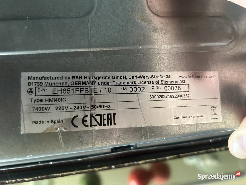 Płyta indukcyjna Siemens iQ300 Warszawa