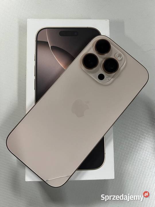 iPhone 16 pro piaskowy