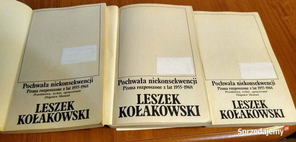 Pochwała niekonsekwencji 13 pisma rozproszone pomorskie Gdańsk sprzedam