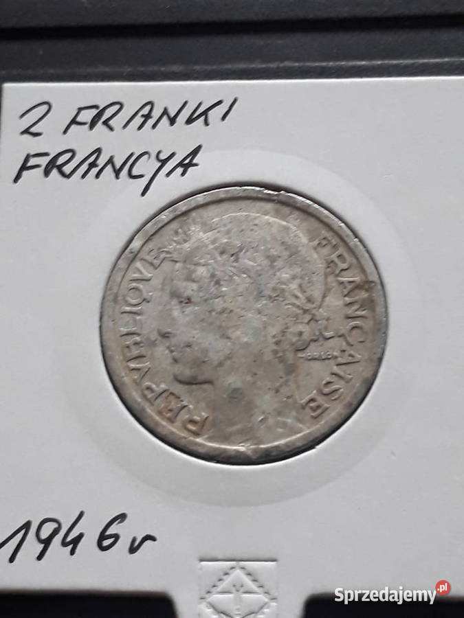 2 Franki Francja 1946 r Konin
