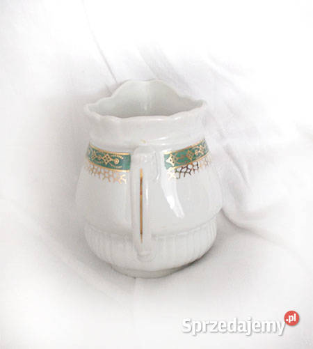 prl mlecznik z zielonym paskiem porcelanowy biały zachodniopomorskie Szczecin