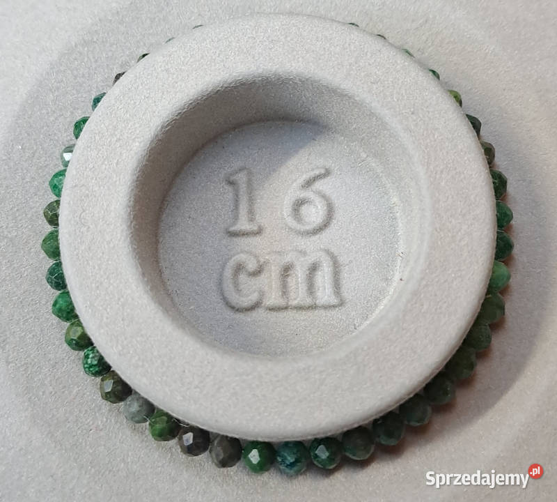 Bransoletka z onyksu ONYKS ZIELONY fasetowany Warszawa