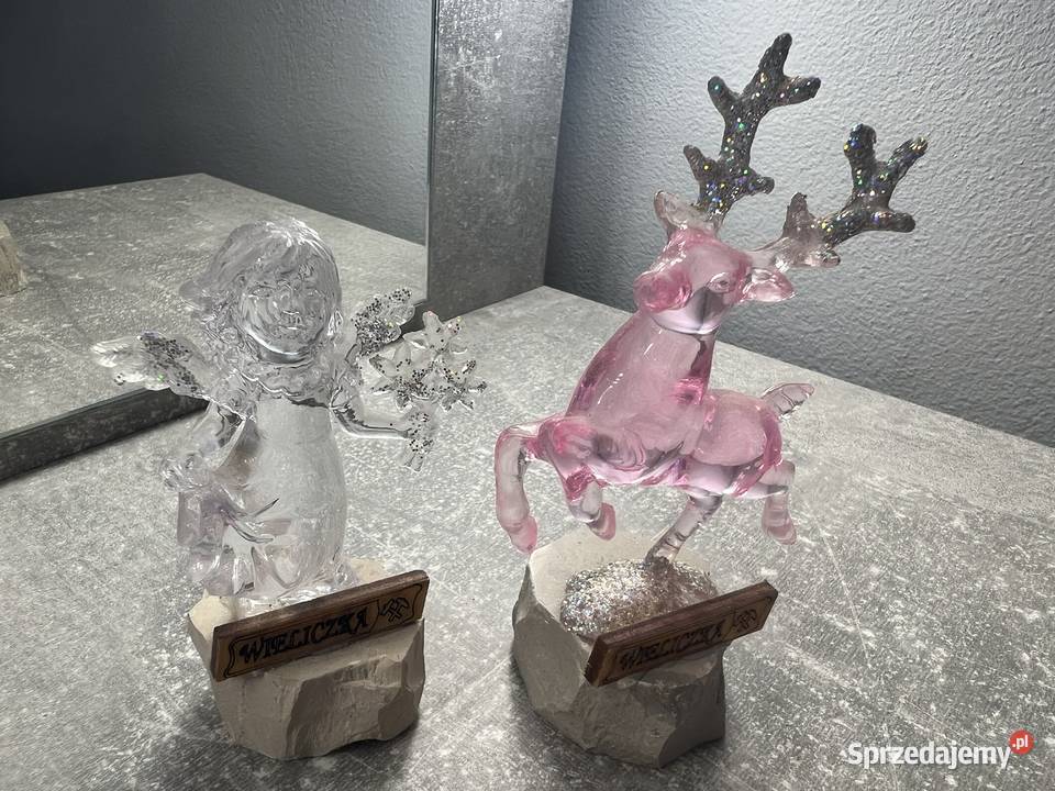 Figurka z Wieliczki anioł jeleń Jasło