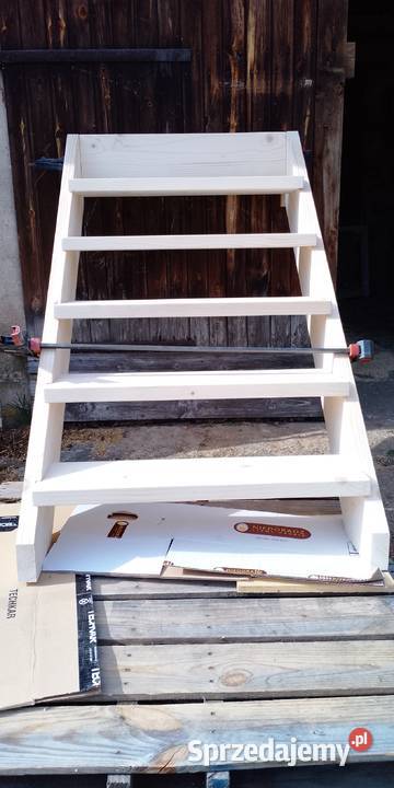 Schody grube 45 mm drewniane ganek taras weranda Barlinek