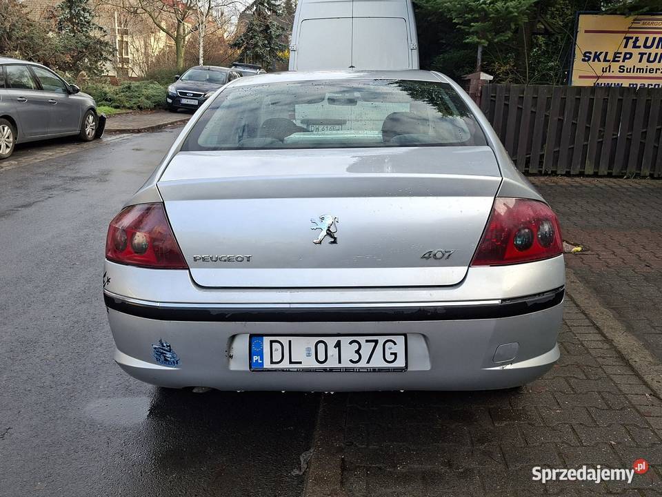 PEUGEOT 407 sprawny do jazdy z opłatami tanio Wrocław