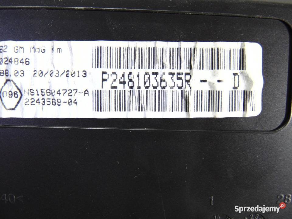 LICZNIK MOVANO B MASTER III 23 DCI 248103635R