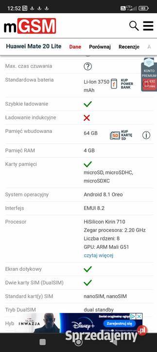 OKAZJA HUAWEI 20 LAJT Warszawa sprzedam