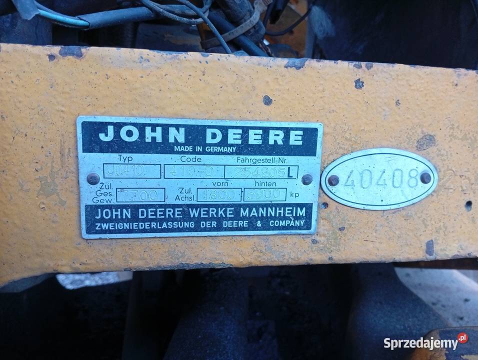 Koparko ładowarka John Deere Nysa