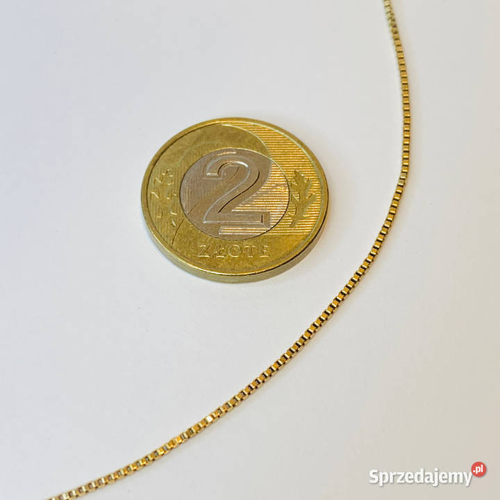Złoty ŁAŃCUSZEK damski 585 14K WENECJANA 39 Warszawa
