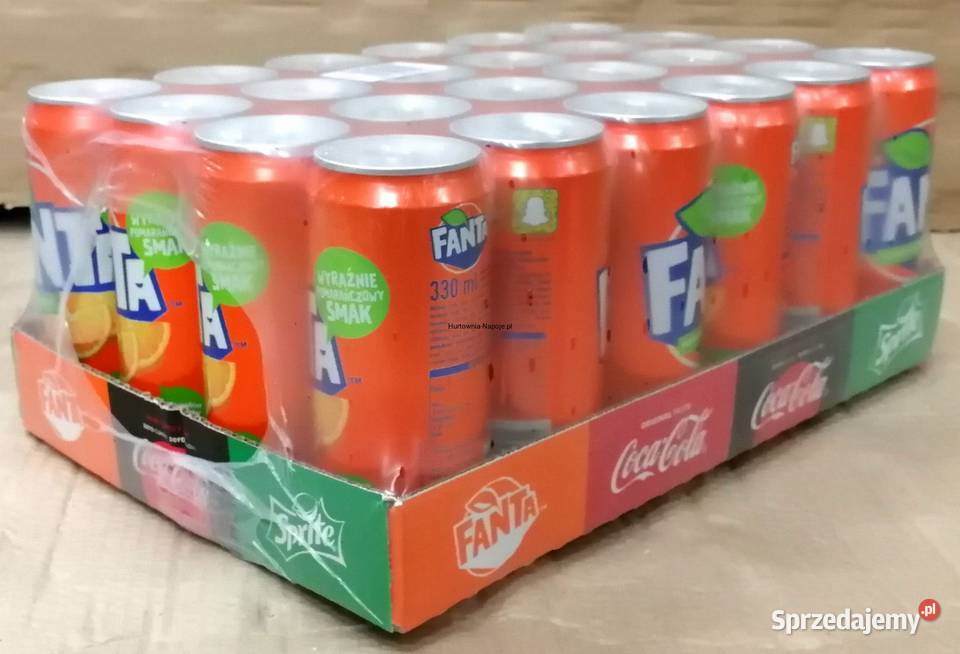 Fanta Puszka 330ml karton Bęczarka