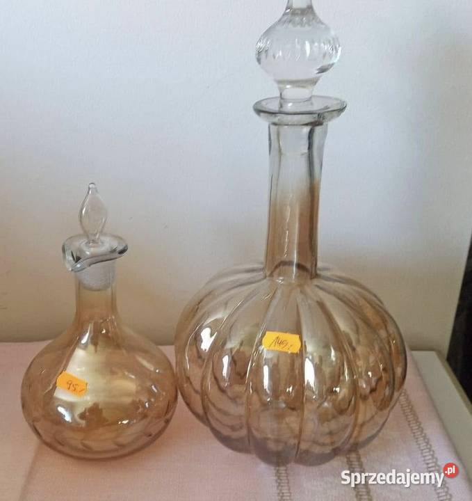 Karafka miodowe opalizowane Szlif pomorskie Gdańsk