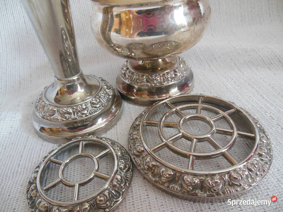 Świecznik i kielich z przykryciem plater świętokrzyskie Kielce