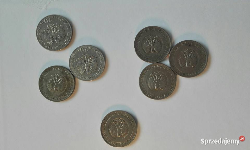 20 Bez znaku mennicy z lat PRL Warszawa