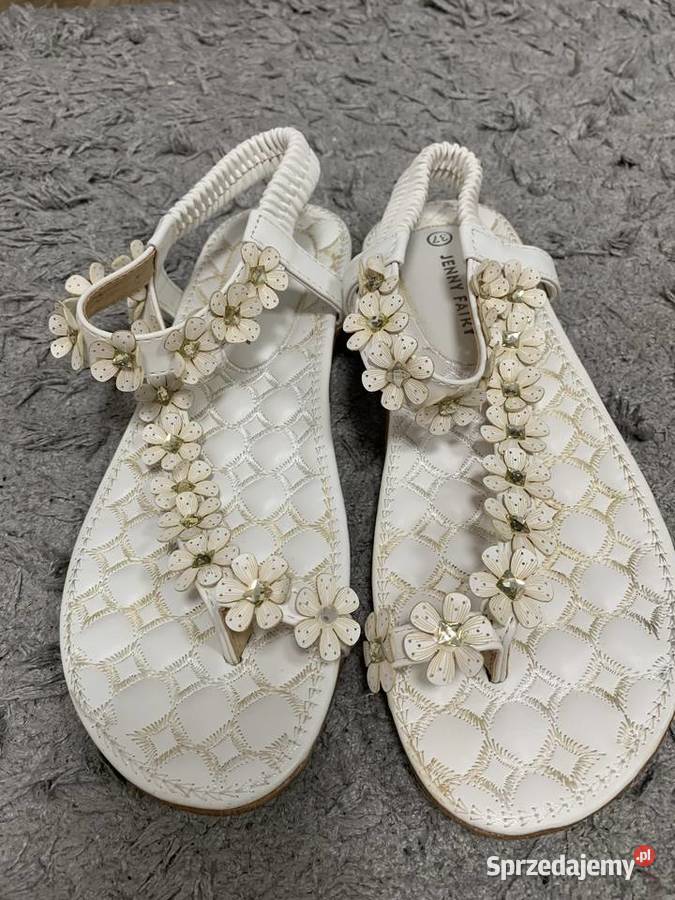 Białe sandały damskie 37 Sandały i klapki