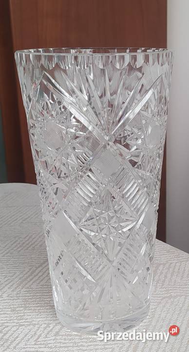 Kryształowy wazon z PRLu Gostynin sprzedam