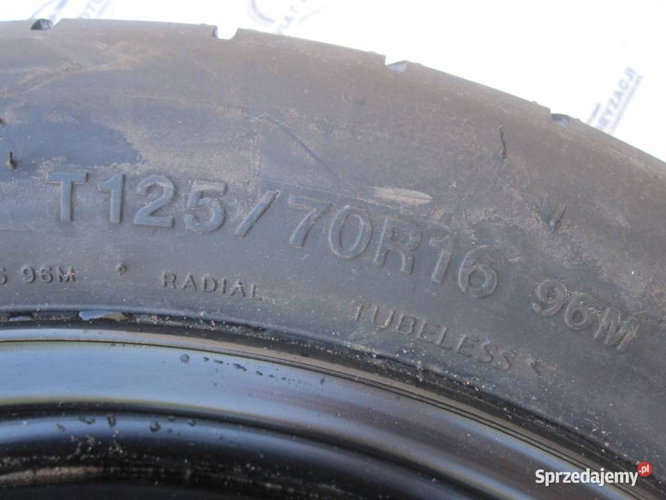 GOLF AUDI SEAT ALTEA koło dojazdowe 1257016 96M Kielce sprzedam