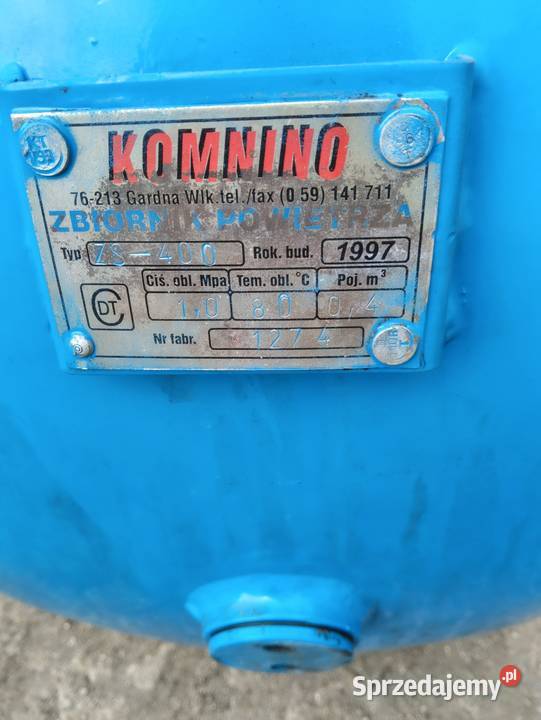 Zbiornik ciśnieniowy 10 bar Komnino 500 litrów