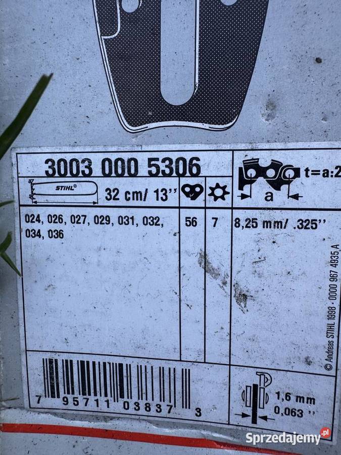 Prowadnica STIHL 4016 warmińsko-mazurskie Kętrzyn