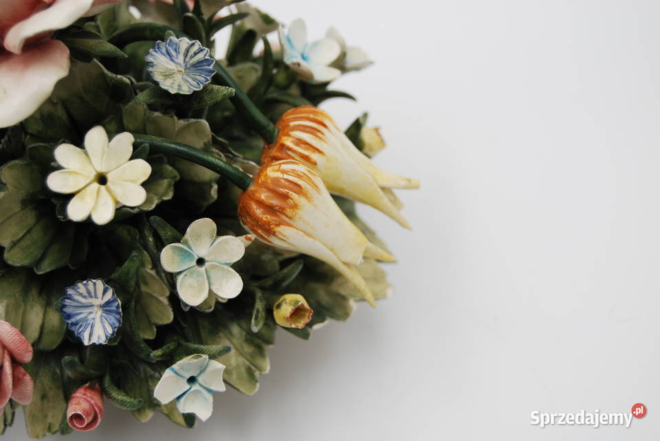 Ceramiczny bukiet kwiatów Capodimonte Poznań