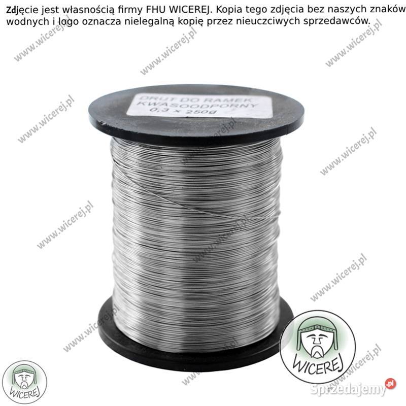 Drut pszczelarski do ramek 03mm 025 Nierdzewny