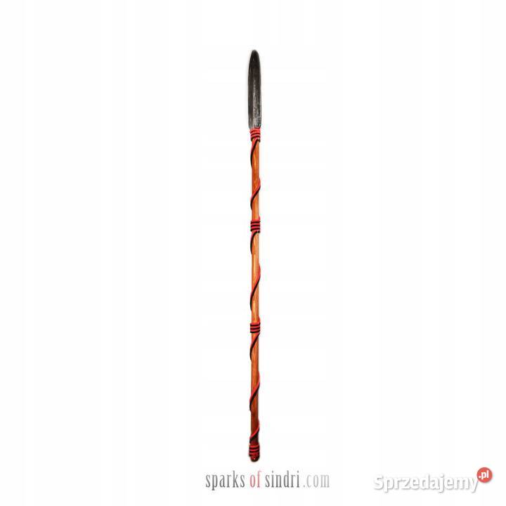 Włócznia z czerwonym sznurkiem Drewno Rycerz Szczecin