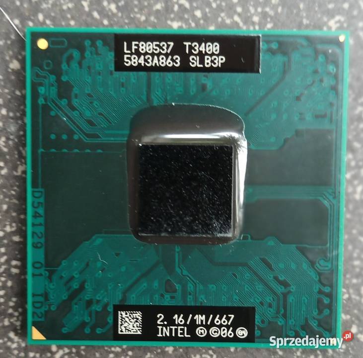 Procesor Intel Pentium T3400 216MHz Pentium Opole