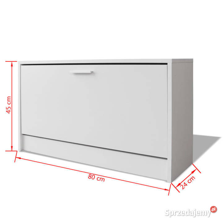 Szafka na buty 80x24x45 biała WM243050 mazowieckie Warszawa
