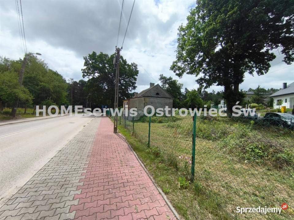 Działka Ostrowiec Świętokrzyski 577m2 asfalt Sprzedaż świętokrzyskie