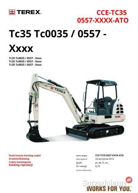 Terex TC35 katalog części zamiennych motoryzacja, transport Kielce